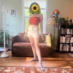 HARA the label tube top in cherry